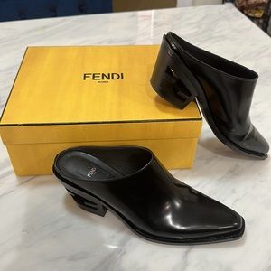 Fendi Cowboy Boot Mules